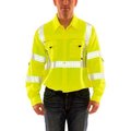 Tingley Tingley® Reflective Long Sleeve Shirt, Silver Tape, Type R, Class 3, Fl Lime, Large S76522.LG